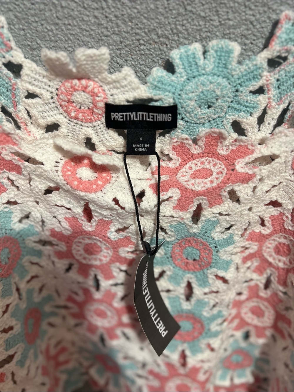 NWT PrettyLittleThing  crotchet top size small - Picture 4 of 6
